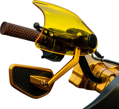 Klock Werks Flare Handguards for Harley-Davidson (Cable Clutch, Yellow)