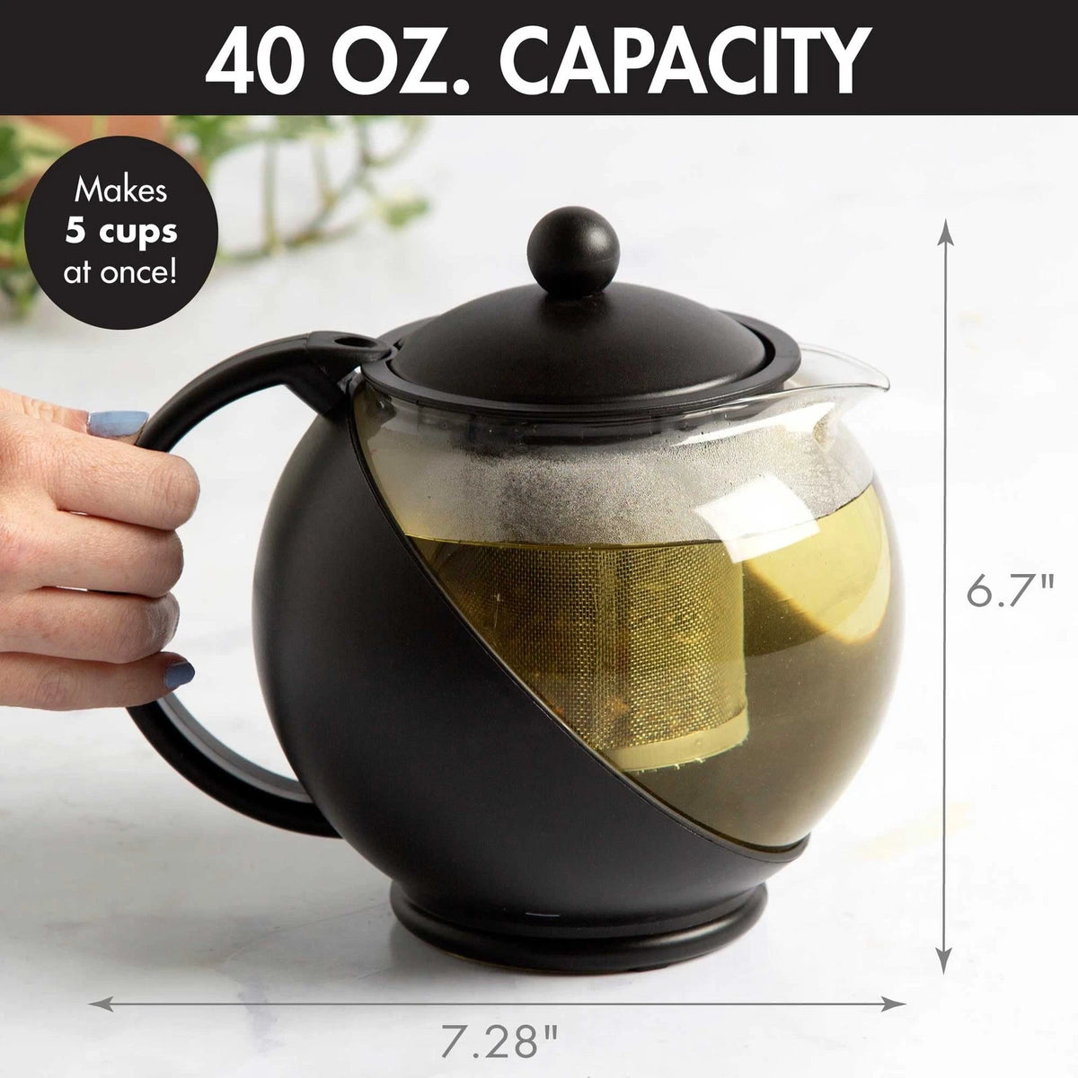 Primula Half Moon Teapot for Tea (40-Ounce)