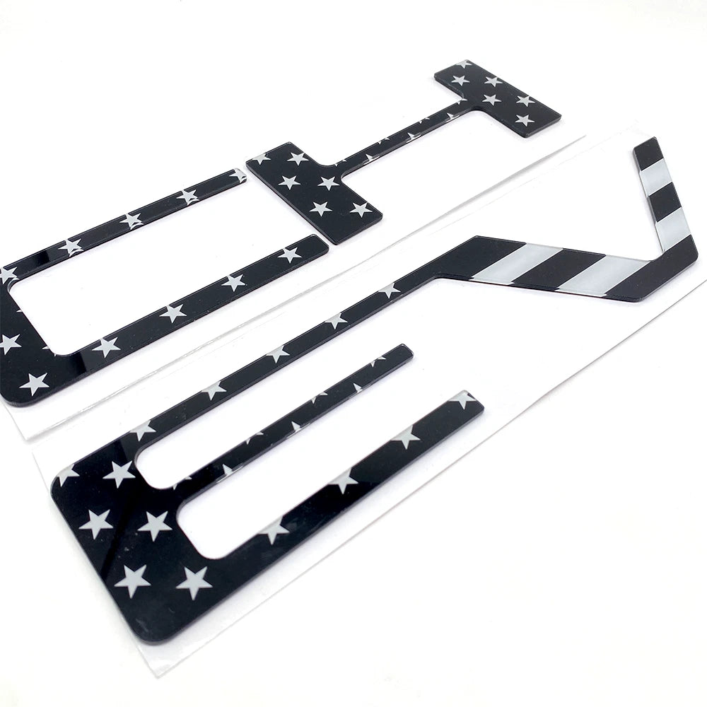 3D Tailgate Insert Letters for Silverado 1500 (2019–2026) US Flag Emblem