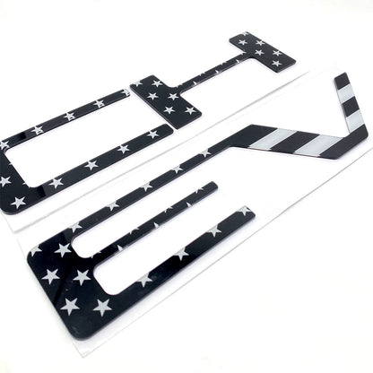 3D Tailgate Insert Letters for Silverado 1500 (2019–2026) US Flag Emblem