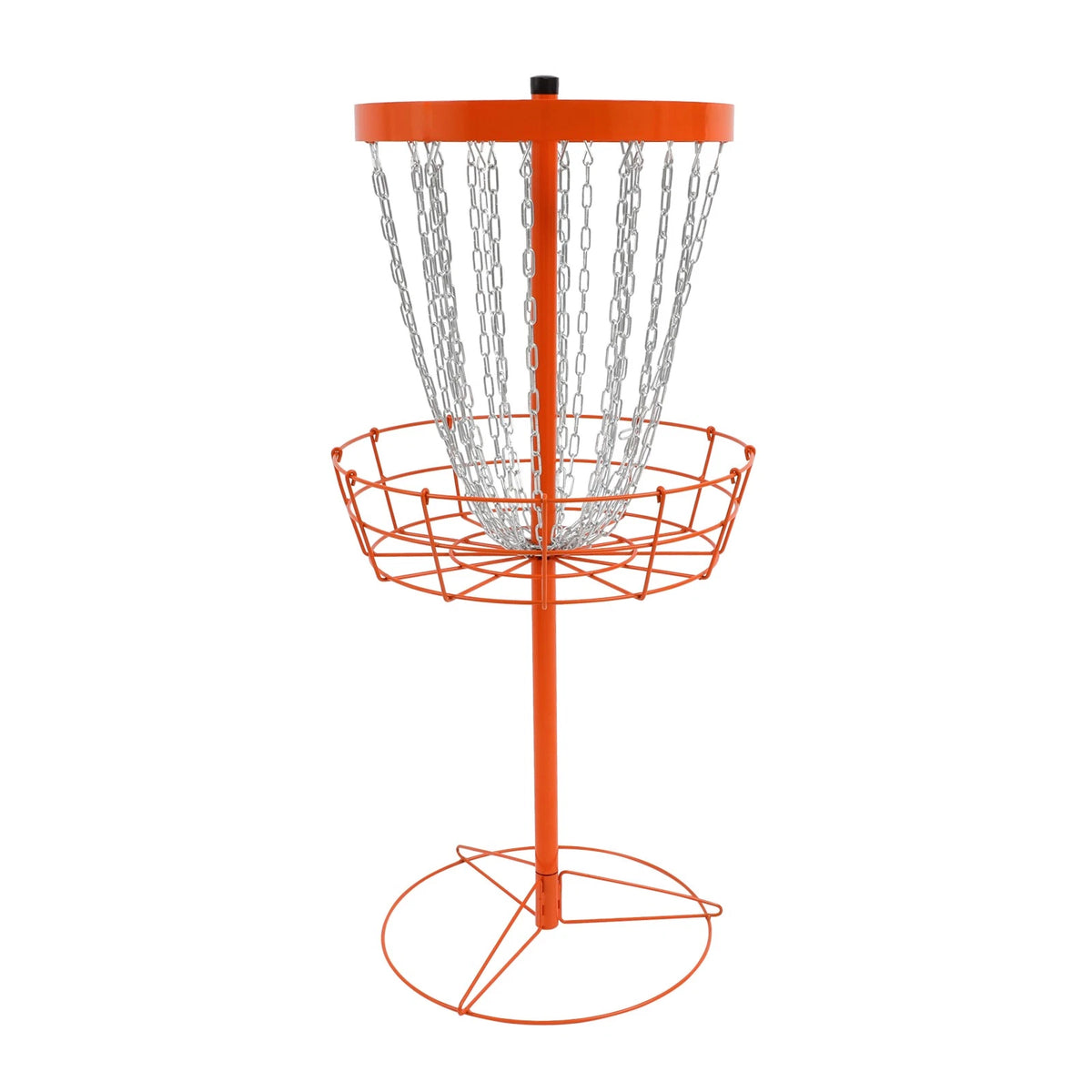 Portable 24-Chain Disc Golf Basket Target for Practice