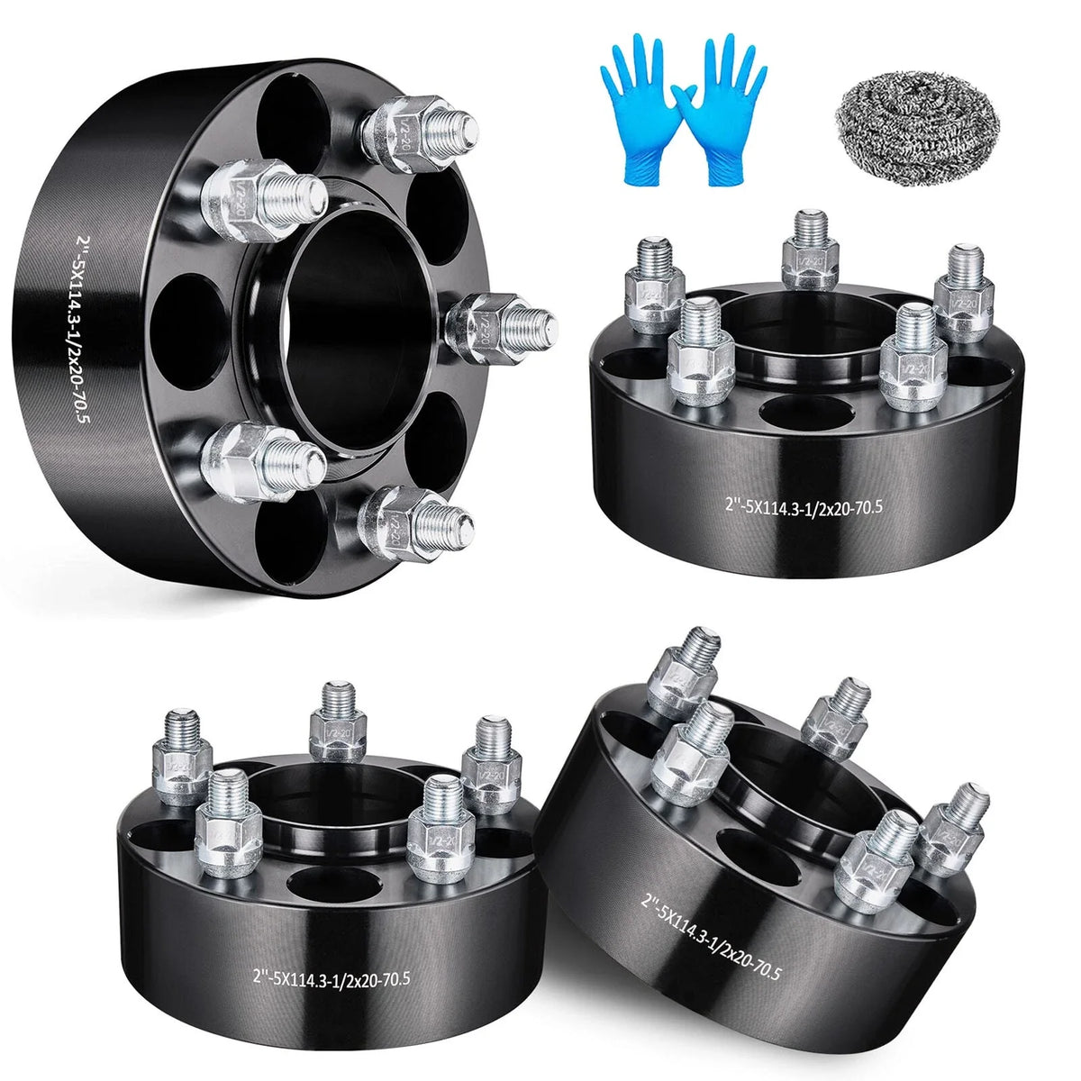 Set of 4 Hubcentric Wheel Spacers 2 Inch 5x114.3 for Ford Mustang Ranger