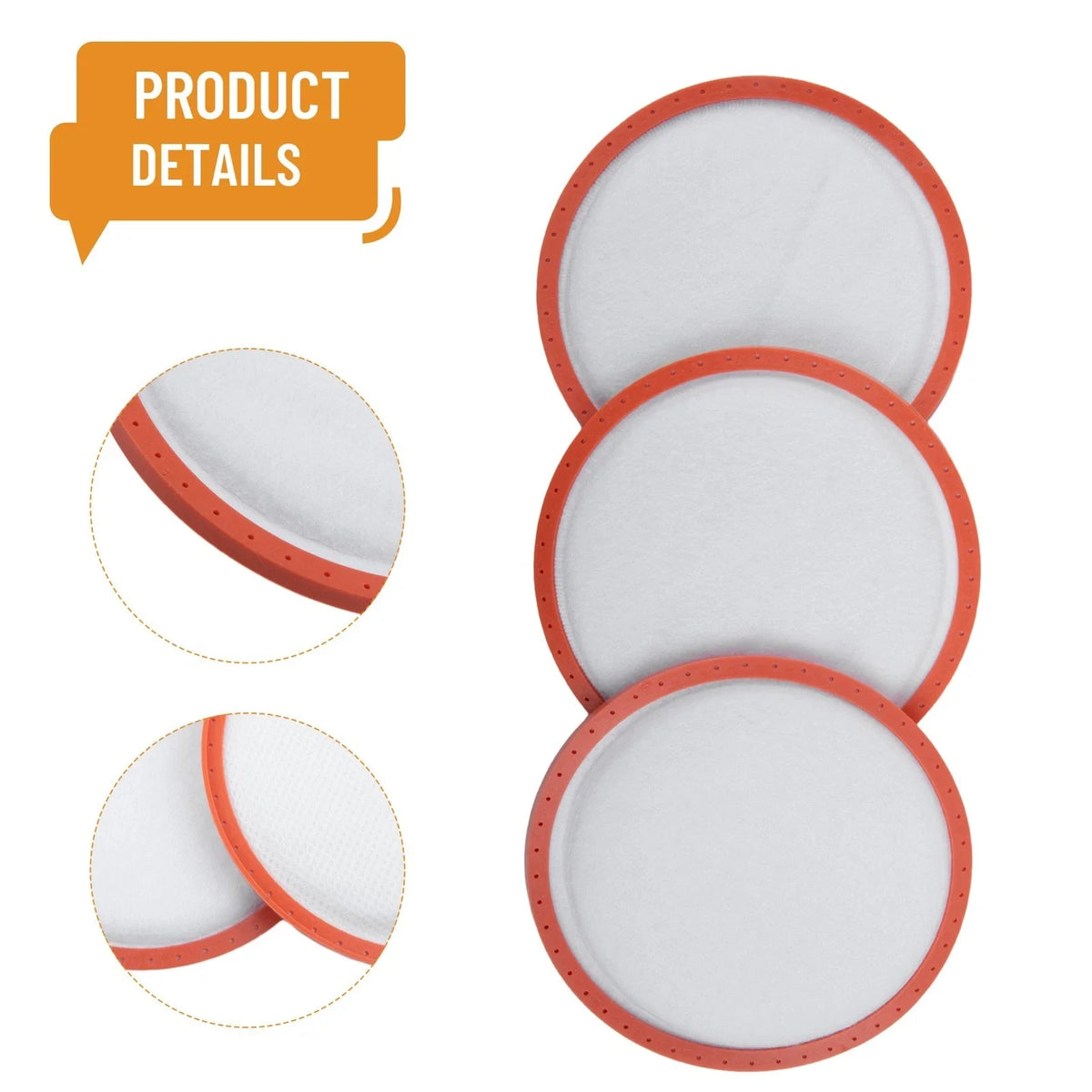 3X Repair Filter Kit for Dirt Devil DD2650-1 DD2651-0 Pre-Motor #2288002