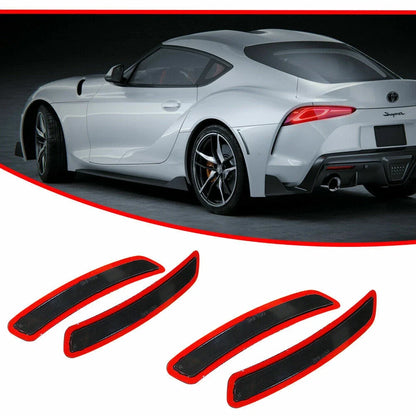 Set of 2 Front Rear Bumper Side Marker Light Reflectors for Toyota GR Supra