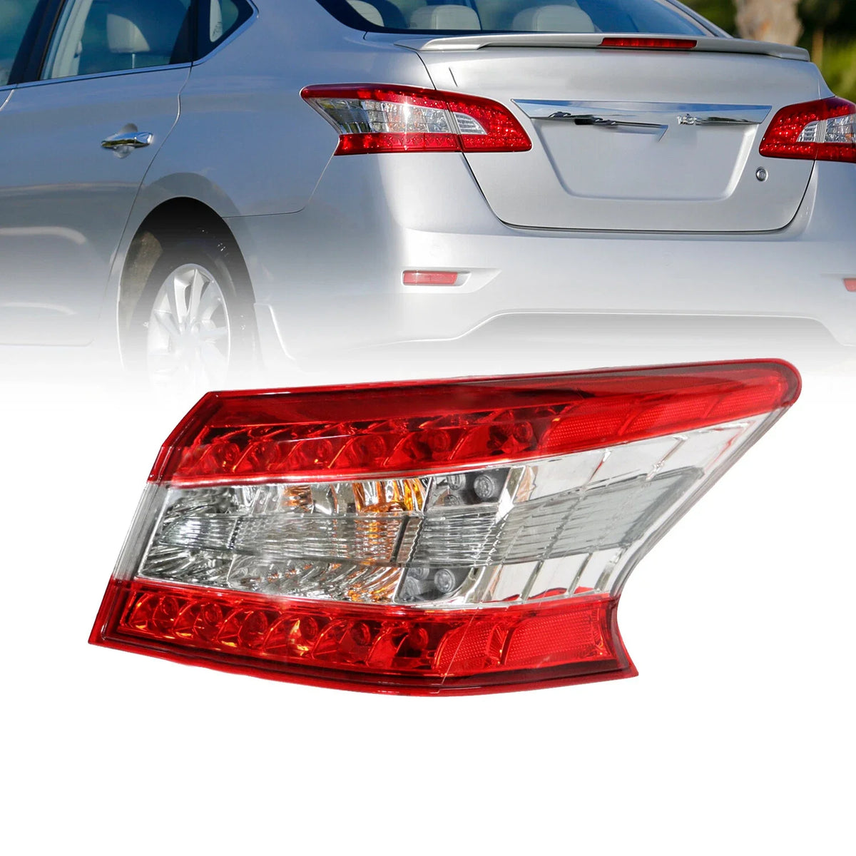 Rear LED Tail Light for Nissan Sentra (2013–2015) RH 26550-3SV0A