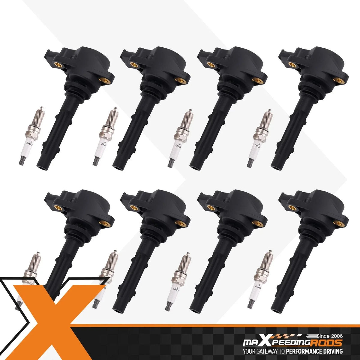 Set of 8 Ignition Coils for Mercedes GL450 GL550 S450 S550 (2007–2012)