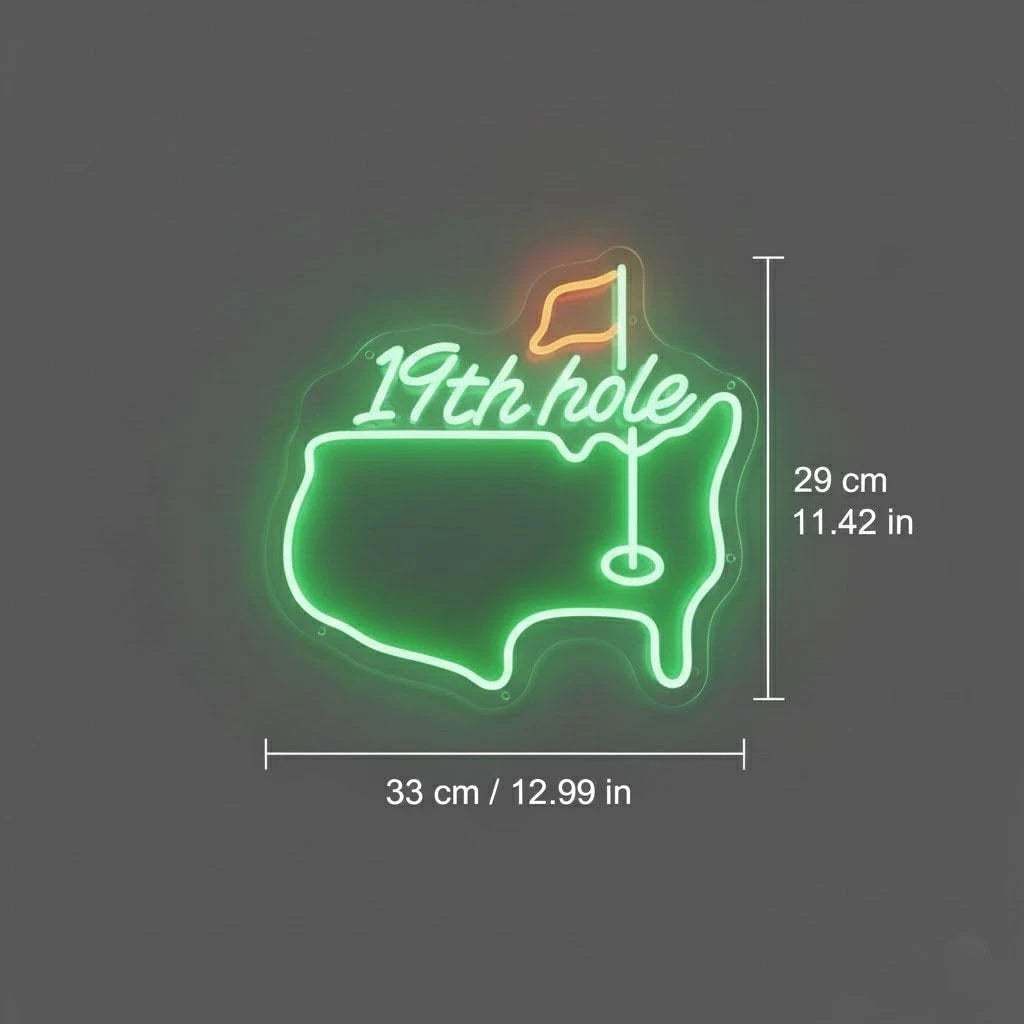 Golf LED Neon Sign (12.6" x 16.5") Green