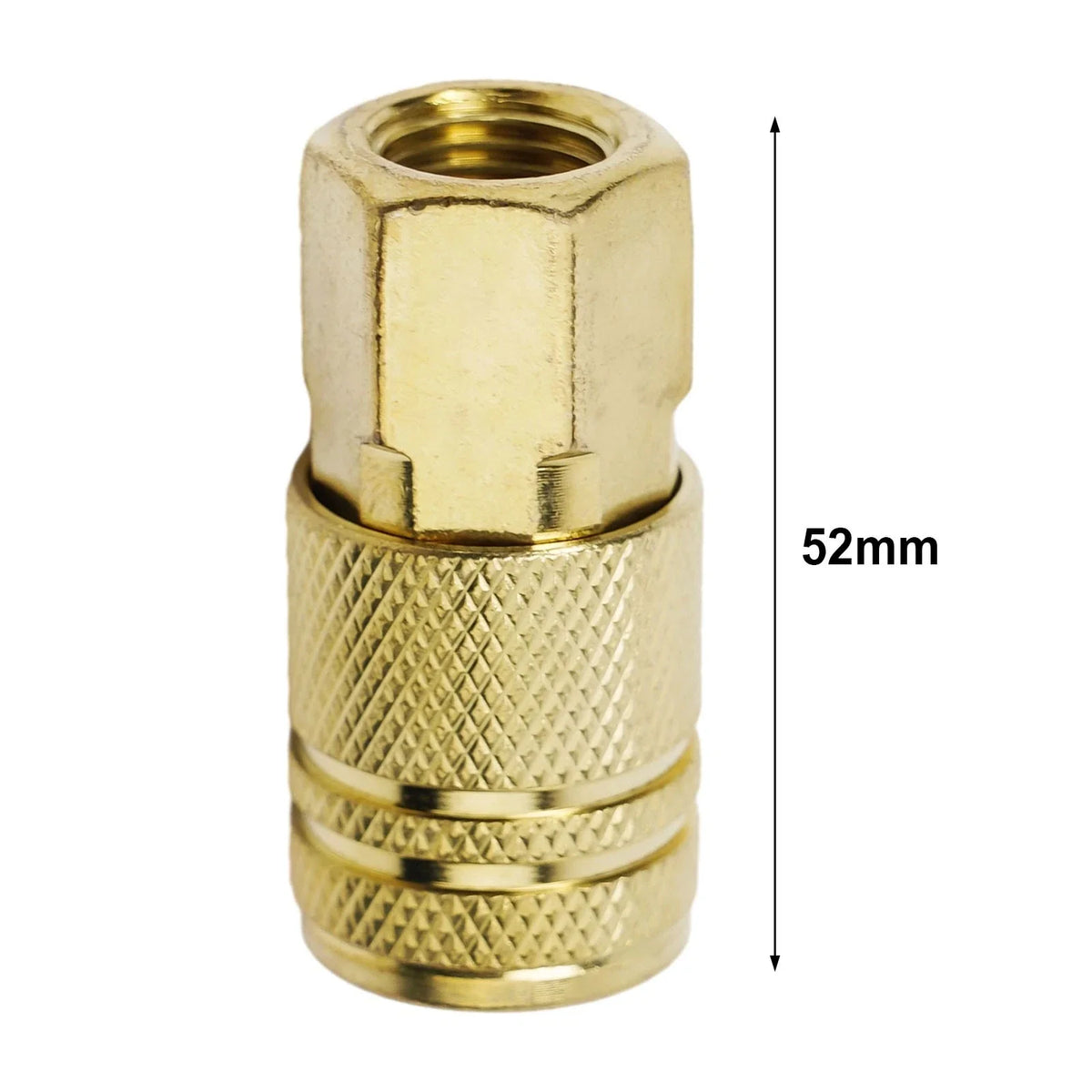 Set of 5 Brass Quick-Coupler Air Hose Line End Connectors 1/4"