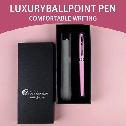 Luxury Ballpoint Pen Set - Smooth Writing, Pink