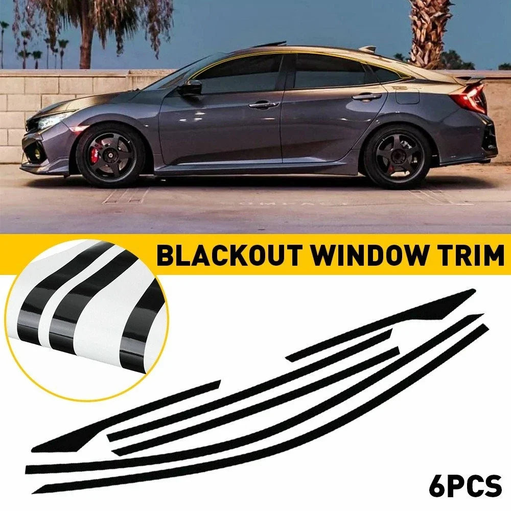 Chrome Delete Blackout Overlay Matte for Honda Civic Sedan (2016–2021)