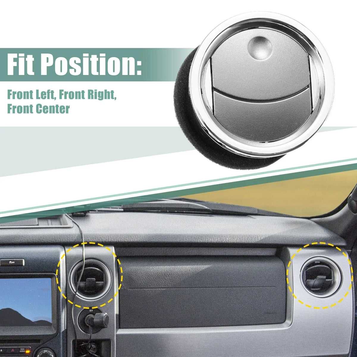 2 Pcs Front AC Heater Air Vent 8L3Z19893BA for Ford F-150 (2004–2008)