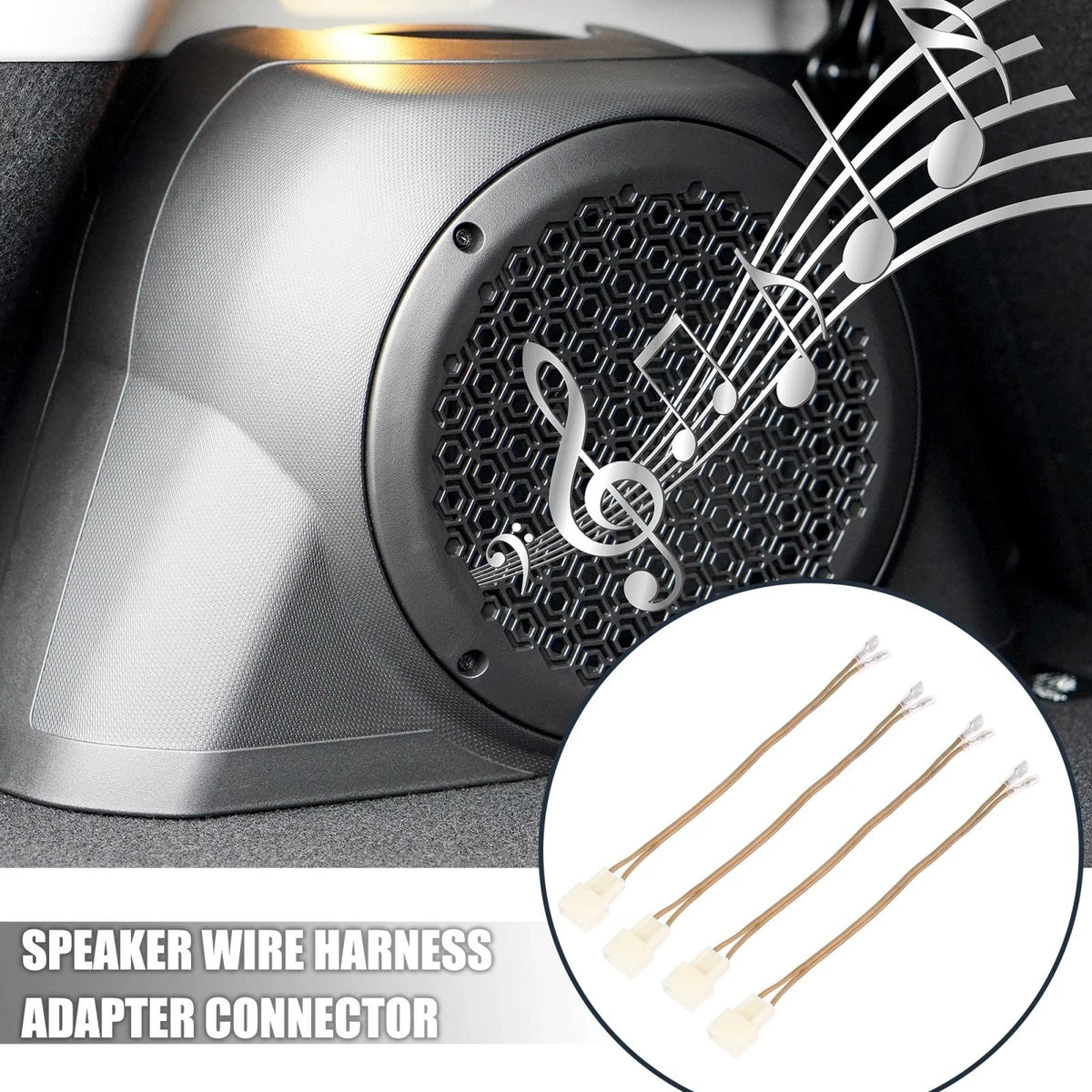 Set of 4 Car Speaker Connector Wire Harness Adapter for Honda Accord, Acura TL