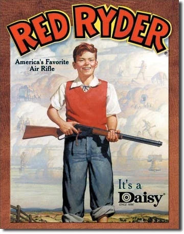 Vintage Replica Tin Metal Sign for Red Ryder BB Gun