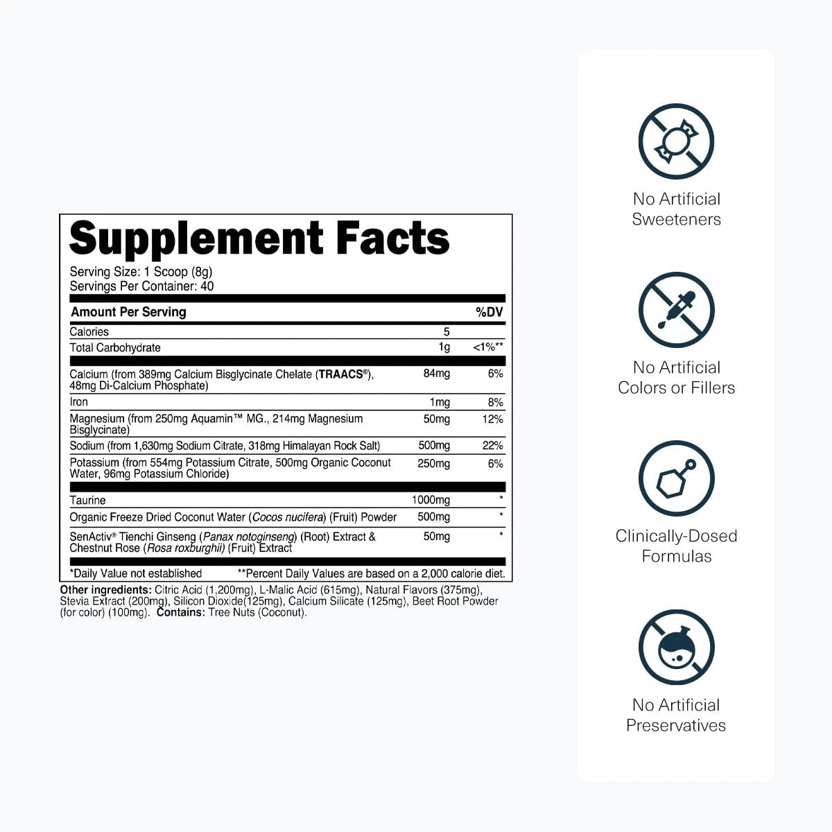 Transparent Labs Hydrate for Hydration (Pack of 1)