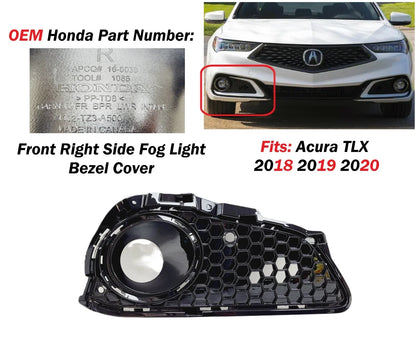 Fog Light Bezel Cover for Acura TLX (2018–2020) 71102TZ3A50