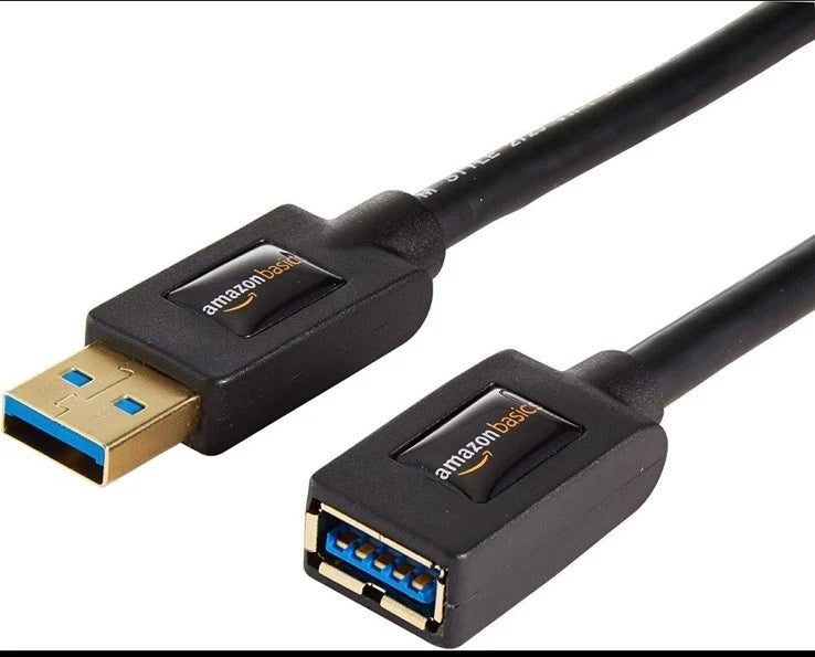 2X USB 3.0 Extension Cable A-Male to A-Female 6ft for Various Devices