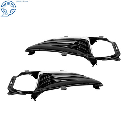 Pair of Chrome Fog Light Covers for Ford Edge (2019–2022)