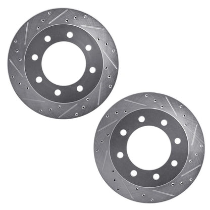 Drilled and Slotted Rotors for Chevy Silverado 2500 (1999–2010) ALX-PAU-DF-7212-48012-CLA1