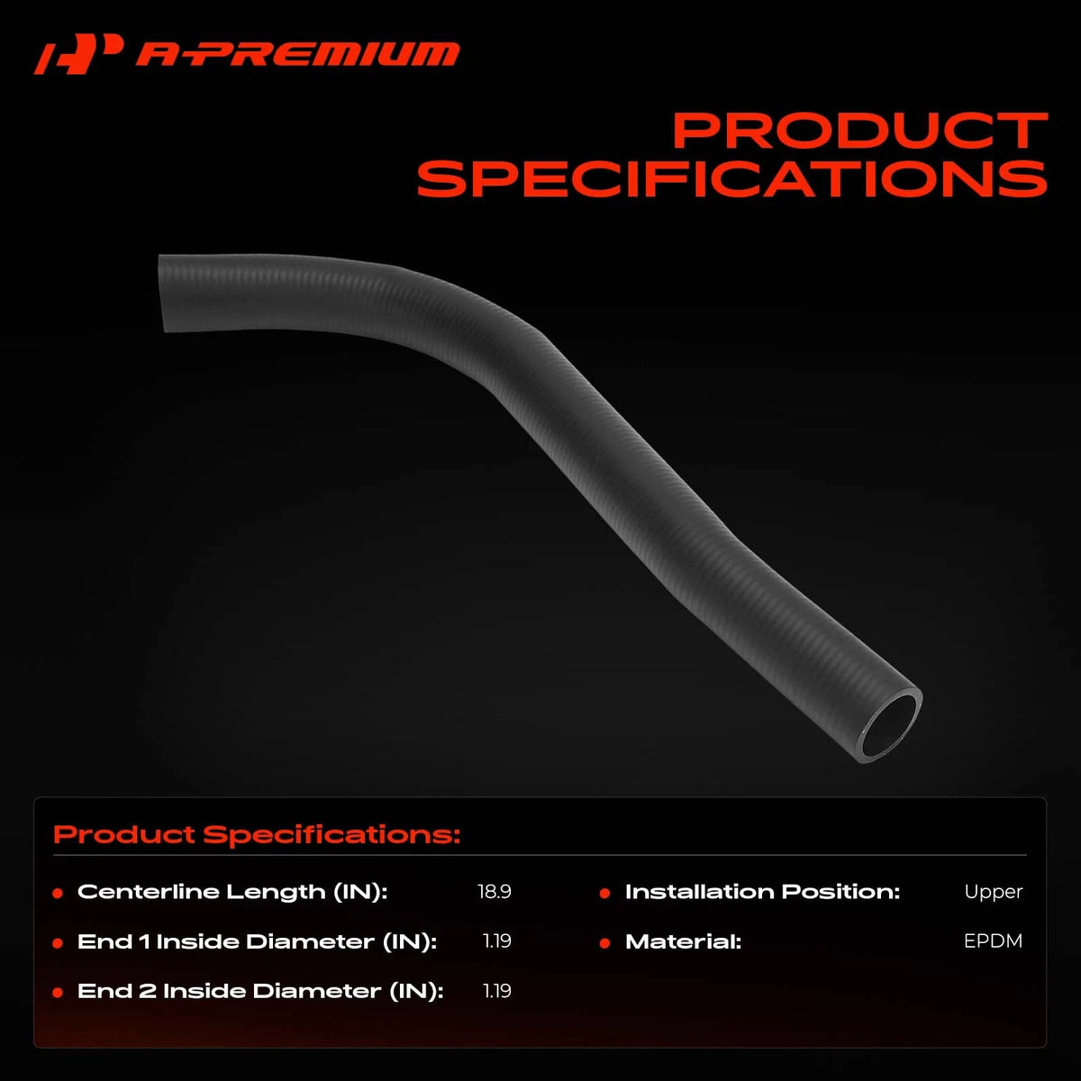 Upper Radiator Coolant Hose for Honda Accord (2003–2007) 2.4L
