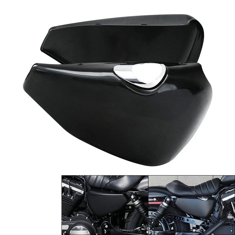 Black Battery Covers for Harley Sportster XL 883 XL1200 (2014–2021)