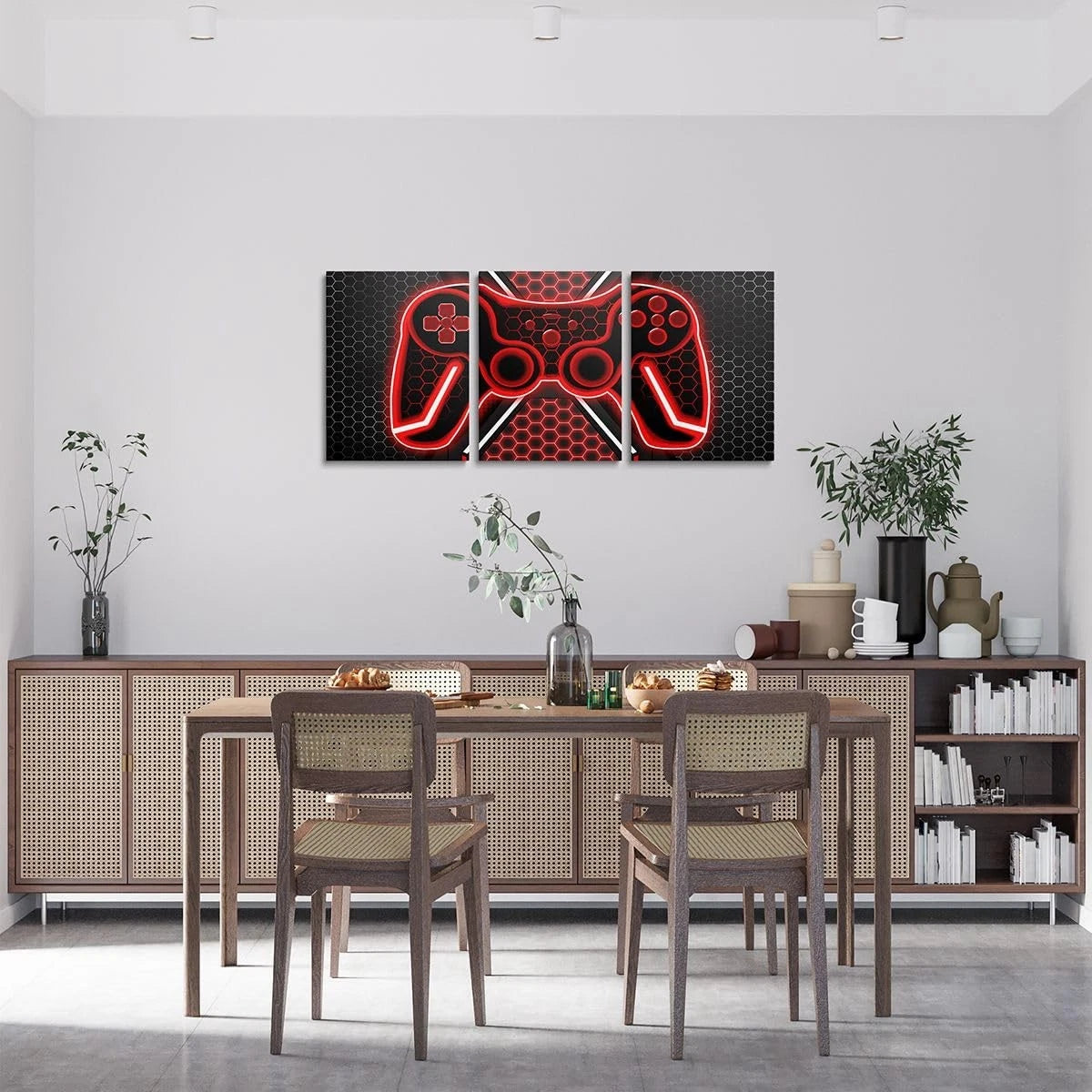 3 Piece Gamer Canvas Wall Art 12" x 16" for Picture Wall Decor