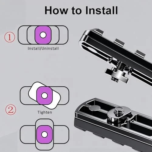 12-Pack Aluminum Picatinny Rail Mount Accessories for Mloc 3 5 7 9 11