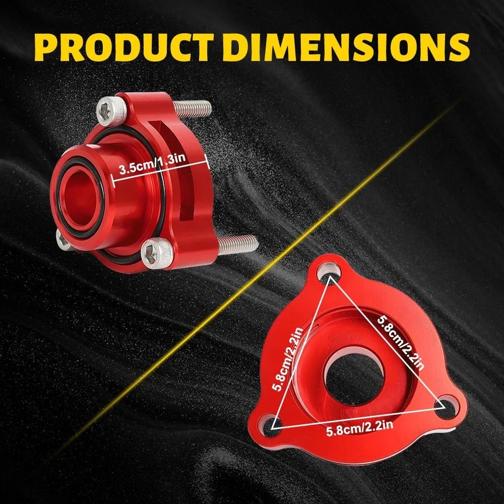 Turbo Blow Off Valve Adapter for Cadillac CT4 (2019–2023) - Aluminum Red V