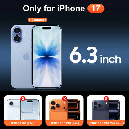 Temdan Clear Case for iPhone 17 with Screen Protector (2023)