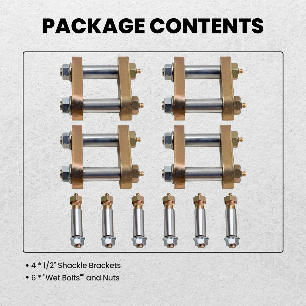 Leaf Spring Shackle Set for Universal (2012–2016)