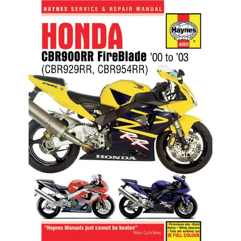 Haynes Motorcycle Repair Manual for Honda (M4060)
