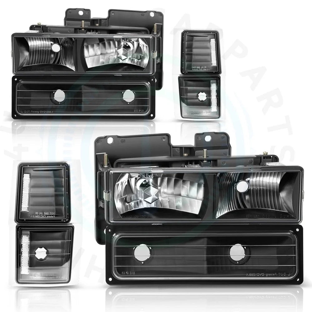 Headlight Assembly Set for Chevy Silverado (1994–1998)