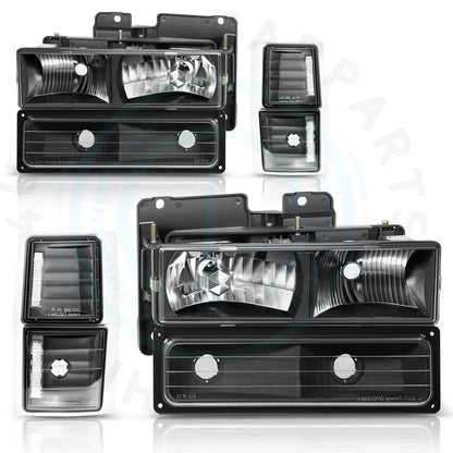 Headlight Assembly Set for Chevy Silverado (1994–1998)