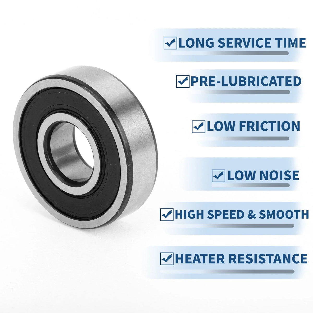 Deep Groove Ball Bearing 6304VV for Scooter Skateboard (20x52x15mm)