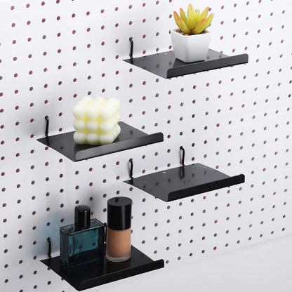 Set of 4 Pegboard Shelves for Wall Organizer