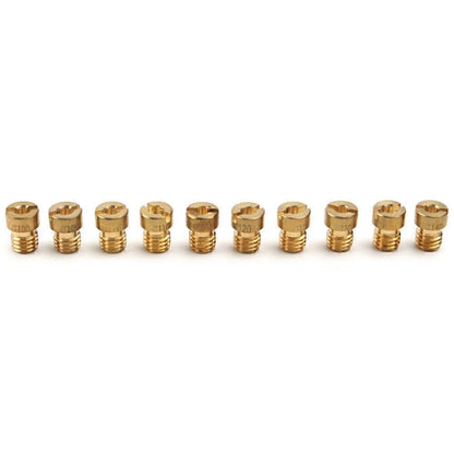 10PCS Carburetor Pilot Jets Kit for PWK Mikuni OKO KOSO Carb #100-#140