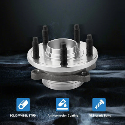Pair Front Wheel Hub Bearings for 2010-2019 Ford Taurus Flex Lincoln MKS MKT