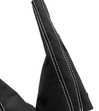 Leather Manual & Brake Boot Cover for VW Jetta Golf MK3 (1991–1998) White Stitch