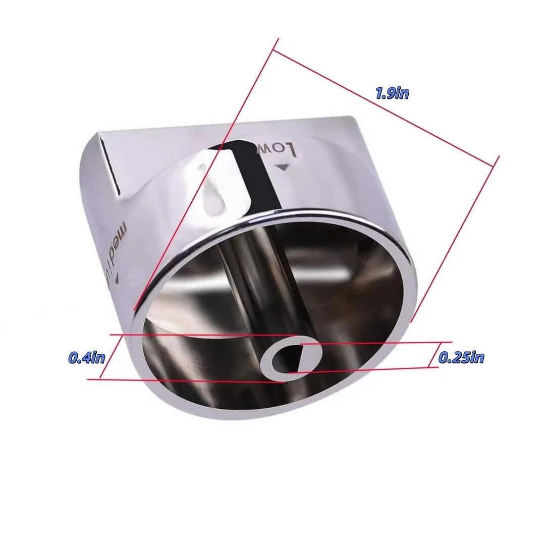 W11101439 Oven Range Burner Knob for Whirlpool MGR6600FB0 (Fits 2000-2023)