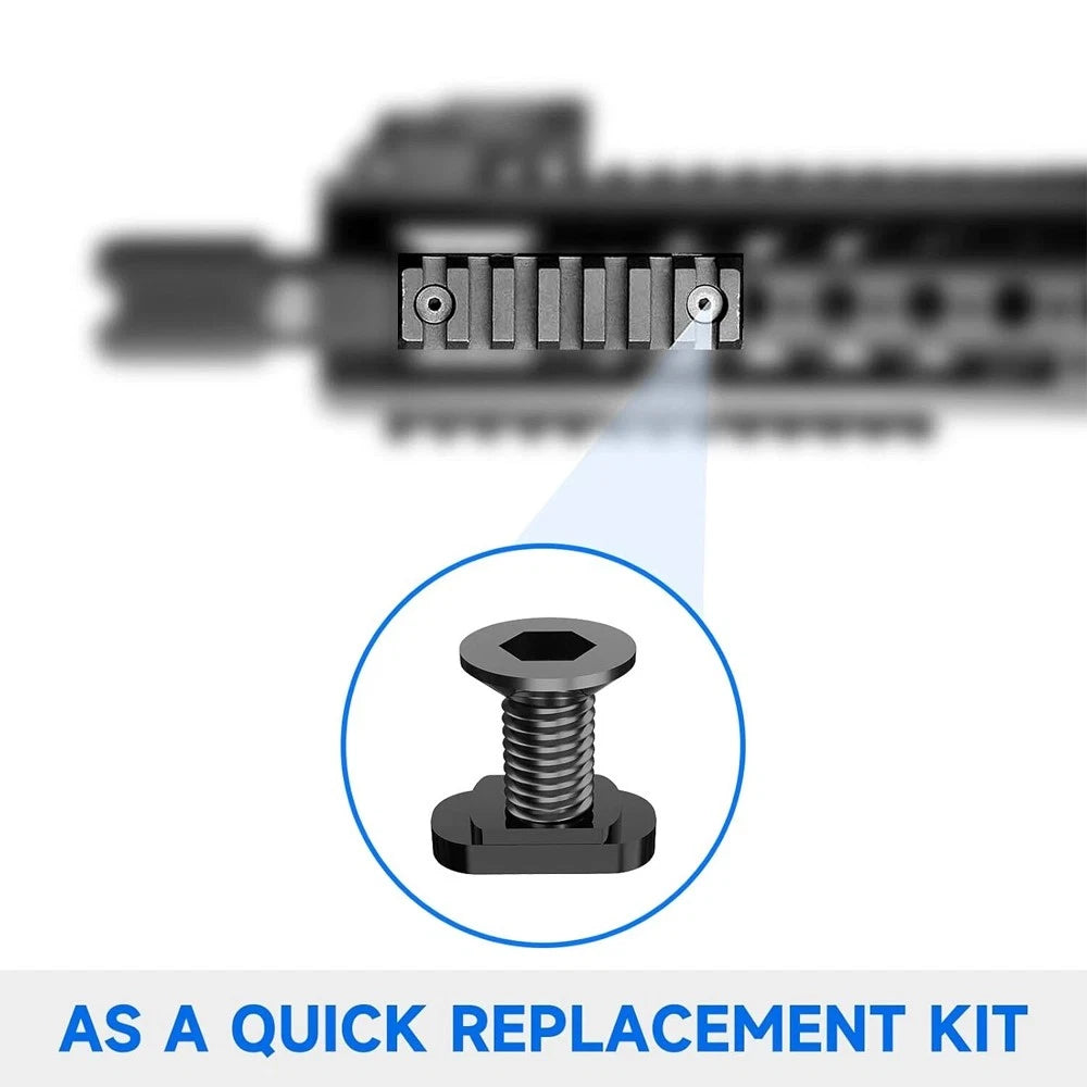 Set of 24 M5 Mlok T-Nuts & Screws for Mlok System Accessory