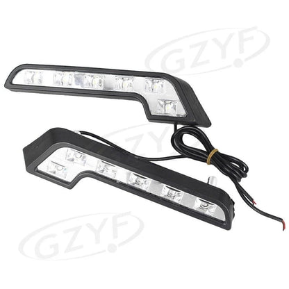 2X 6-LED Daytime Running Lights for Euro Style 7-Tube