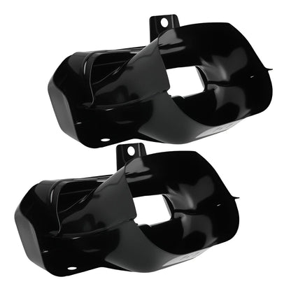 2X Exhaust Bezels for GMC Sierra 1500, Chevy Silverado 1500 (2019–2024)