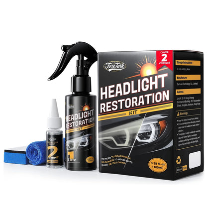 Headlight Restoration Kit for Vehicles (No Tools Needed)