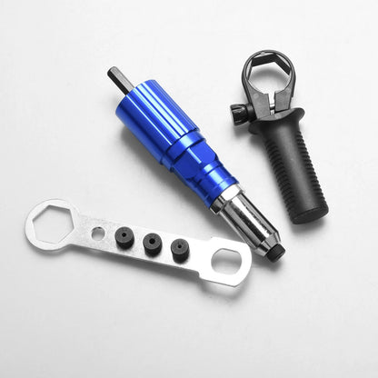 Set of 4 Aluminum Alloy Electric Drill Rivet Gun Nozzles for