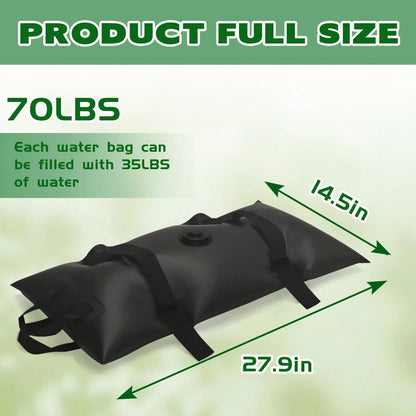 Set of 8 Umbrella Base Water Weight Bags for Patio Stability