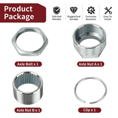 Axle Lock Nut Clip Jam Sleeve Honda ATC250R TRX250R (1981–2009)