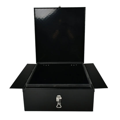 Diamond Tread Aluminum In-Frame Tool Box for Trucks (22"x24"x9")