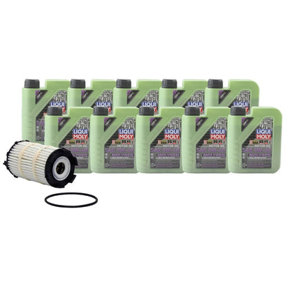 10L Liqui Moly Molygen 5W-40 Engine Oil Change Kit for Q7 R8 RS4 RS5 (2010–2023)