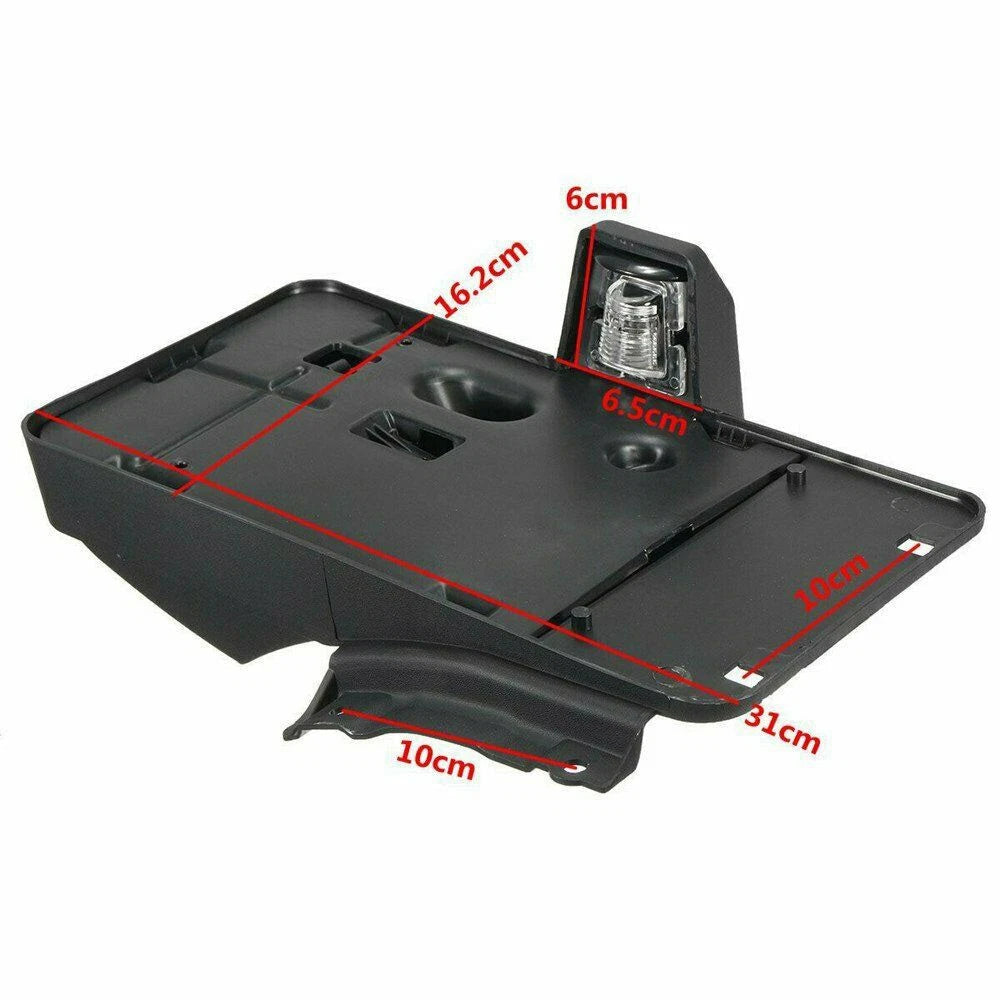 Rear License Plate Tag Bracket & Light for Jeep Wrangler JK (2007–2018) - 68064720AA, 68064720, CH1168101