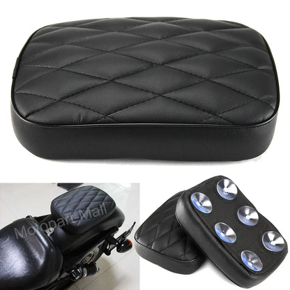 Rear Fender Passenger Pillion Pad Seat for Harley Dyna (6 Suction Cups)