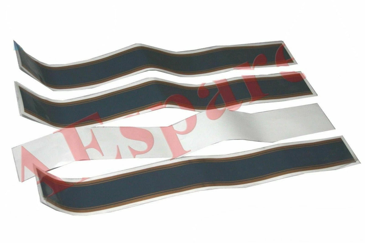 Set of 4 Fuel Tank & Mudguard Decorative Center Lining Strips for